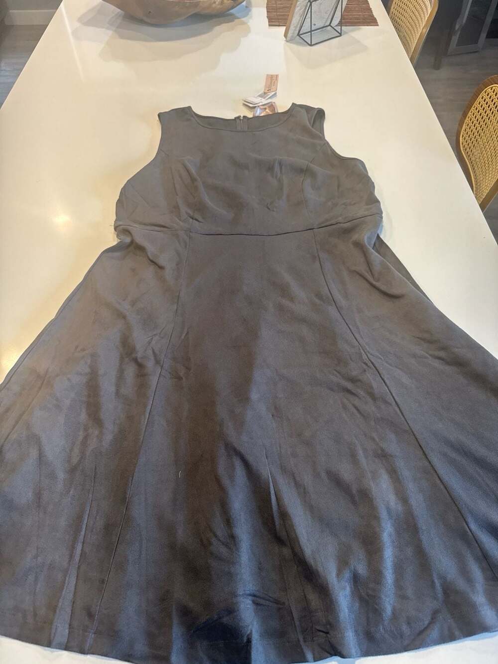 Philosophy Republic Clothing Faux Suede Sleeveless Fit & Flare Dress Size 14